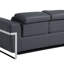 Global United Leather Loveseat With Power Recliner-1369096035