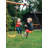 Freeport Park Powder Coated Steel Swing Set with