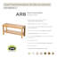 Banc de douche en teck-64289952