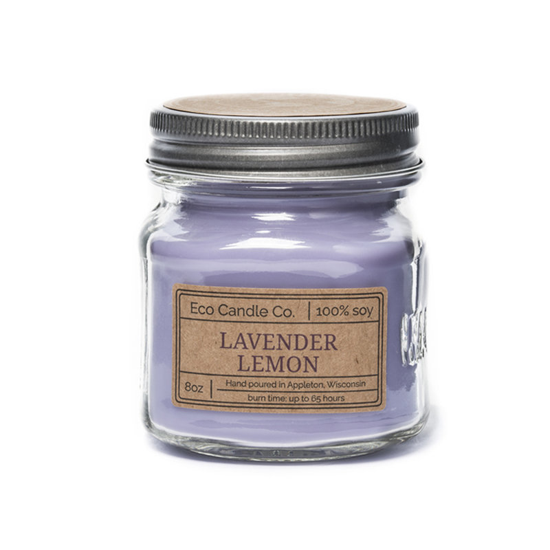 Bougie parfumée lavande, citron, soja Mason