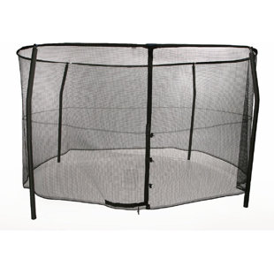 Enceinte et filet avec poteaux pour trampoline