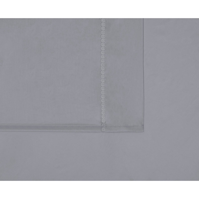 Taies d'oreiller en satin 400 fils, Très grand, Gris