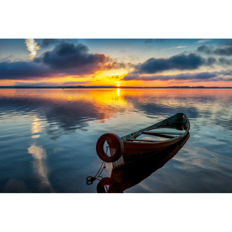 Sunrise On Lake Seliger by VladimirSklyarov - Wrapped Canvas Print, 30cm H x 46cm W