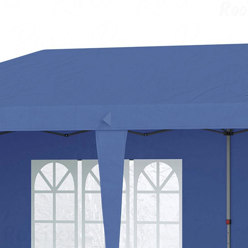 10X20FT Pop Up Gazebo, Sidewall For Outdoor Use With Carry Bag, Blue