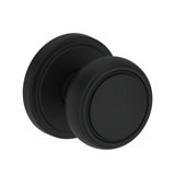 Bremerton Passage Knob with Stepped Round Rose in Polished Chrome