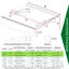 Auvent de porte 47 po x 34 po. Panneau en polycarbonate. . Chauffer. Jardin extérieur. Auvent brun foncé 47 po x 34 po - Rouille - Cantonnière de protection des yeux
