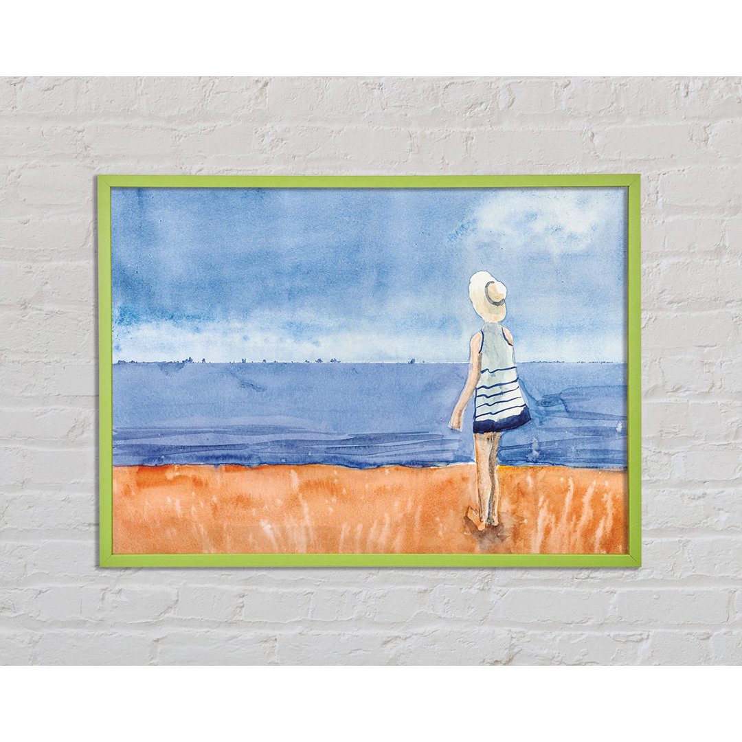 Amhold Woman Looking Out to Sea - Einzelbildrahmen Kunstdrucke