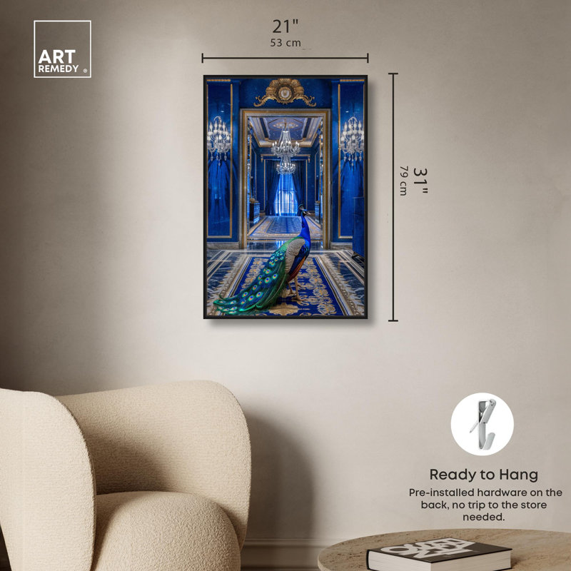 Art sur toile, art moderne, H 31 po x l 21 po, Cadre flottant noir