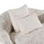 Jahzari - Canapé en tissu beige moderne