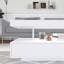 Table basse moderne à DEL avec 2 tiroirs, tablettes-223325463