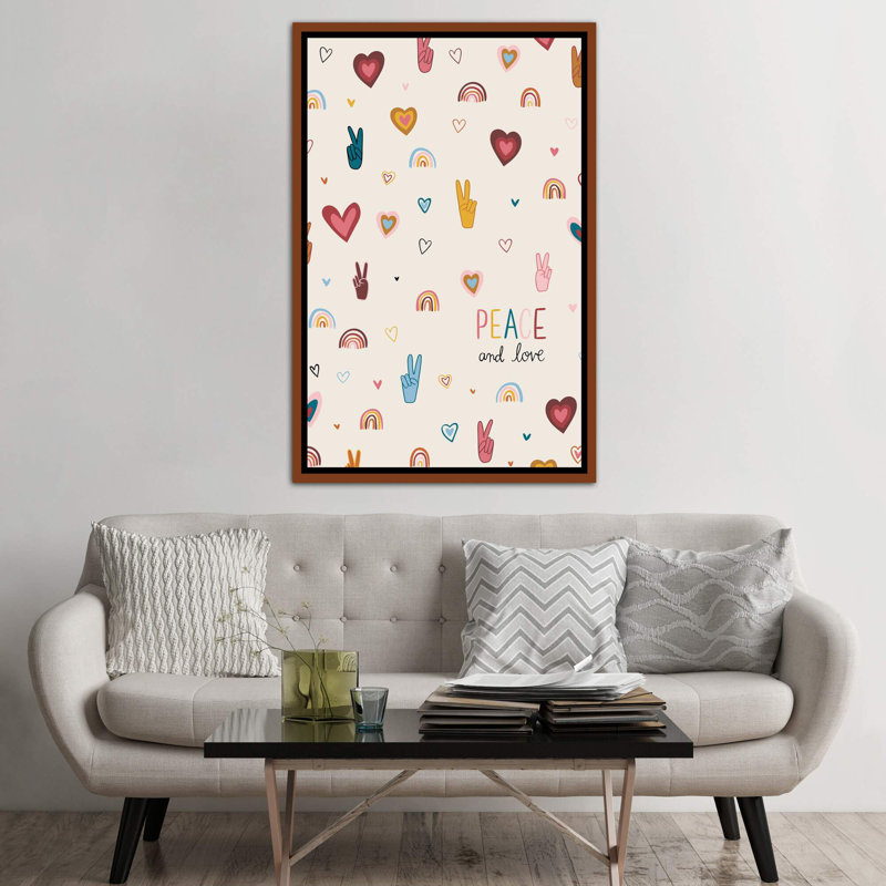 Art vi vibes, Toile avec cadre en bois classique, H 60 po x l 40po x P 1,5 po