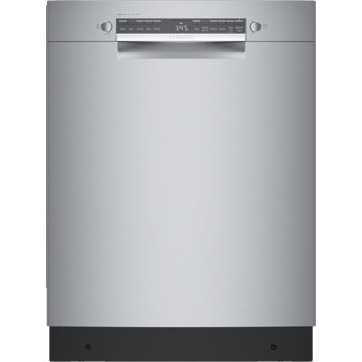 300 Series 24"" ADA Front Control Smart Built-In Dishwasher with Home Connect and 46 Dba -  Bosch, SGE53C55UC