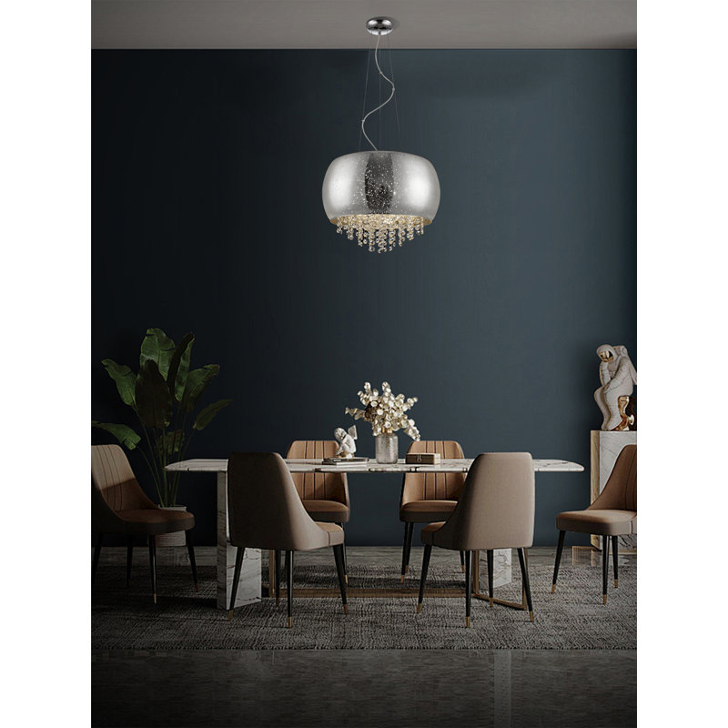 Cirillo 3 - Light Chrome Crystal Pendant