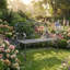 Metal Garden Bench-1287822484