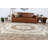 Handwoven Wool Turkish Area Rug in Beige and Brown Floral Design for Elegant Living Room Decor