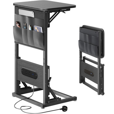40cm W Steel Bedside Table
