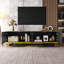 Unfinished TV Stand for TVs up to 65" with Fireplace Included