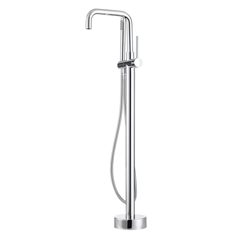 Robinet de baignoire autoportant avec douche à main Delara