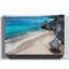 Seascape Sandy Beach Scene Photographic - Wrapped Canvas-19041619