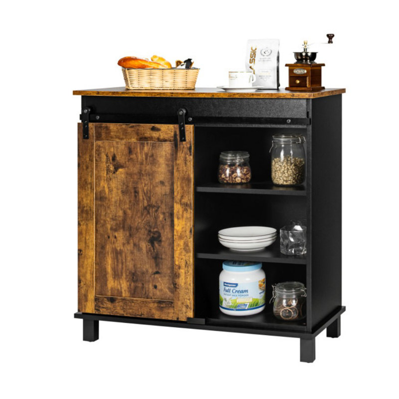 Armoire de rangement industrielle avec porte de grange coulissante