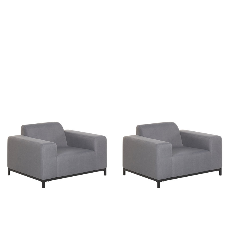 Upholstered Armchair, Grey