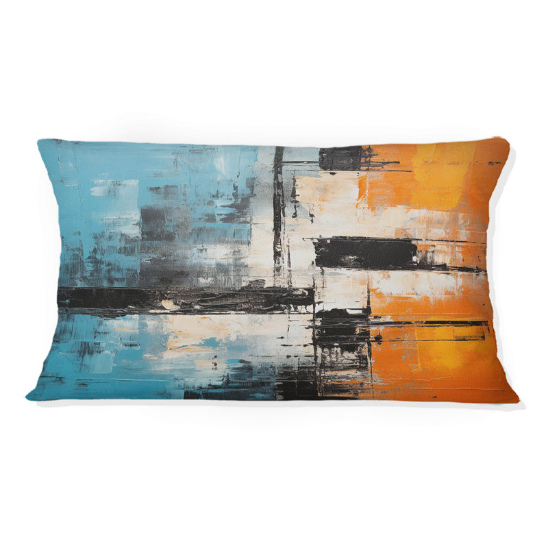 Coussin Serene Submission Of Time Minimal Abstract IV