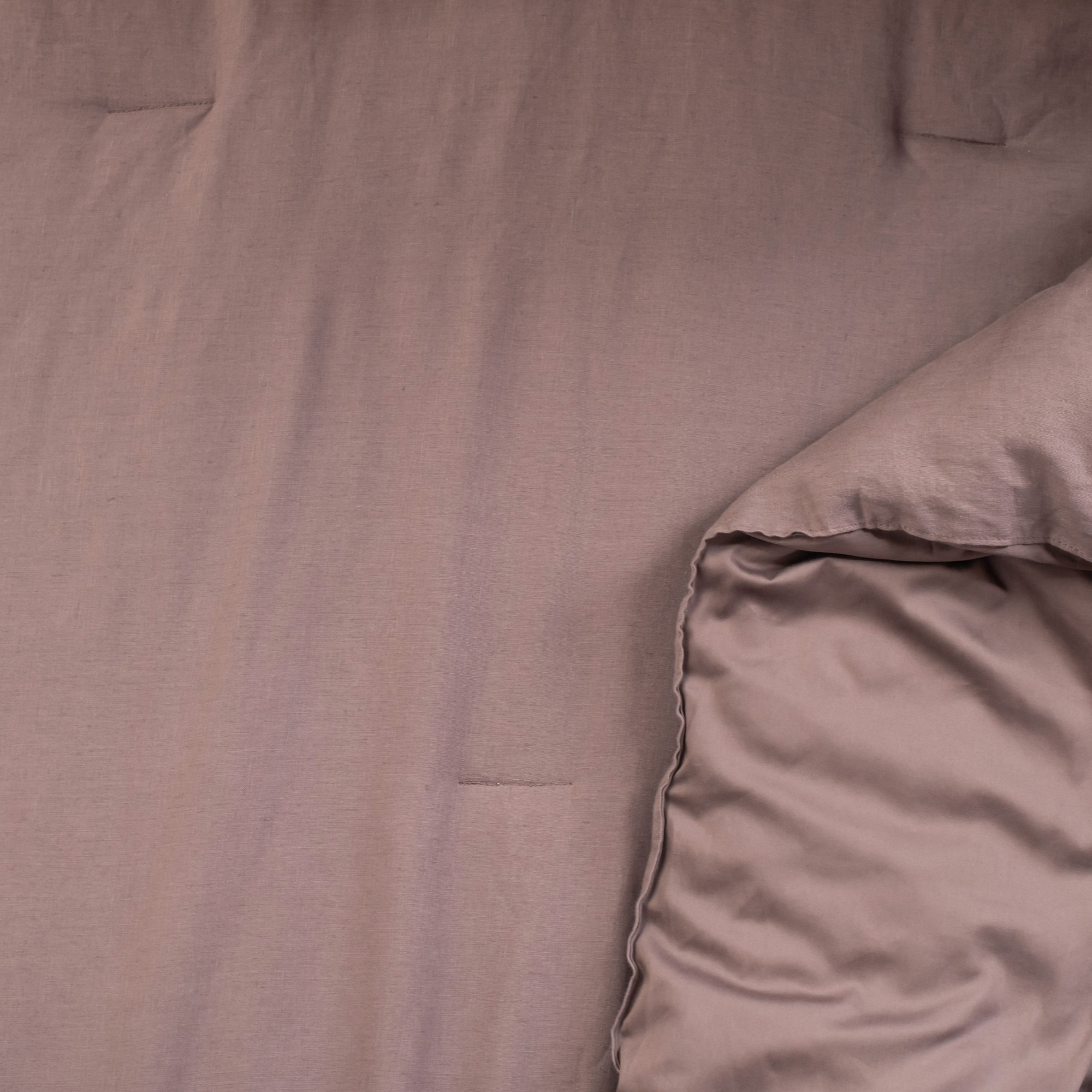 French Linen Comforter & Sham Set, Clove, Twin Comforter + 1 Standard Pillow Sham