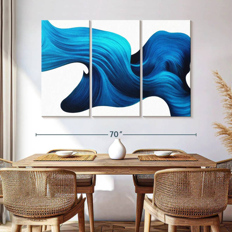 Avery Abstract Flowing Wave, 42" H x 65" W