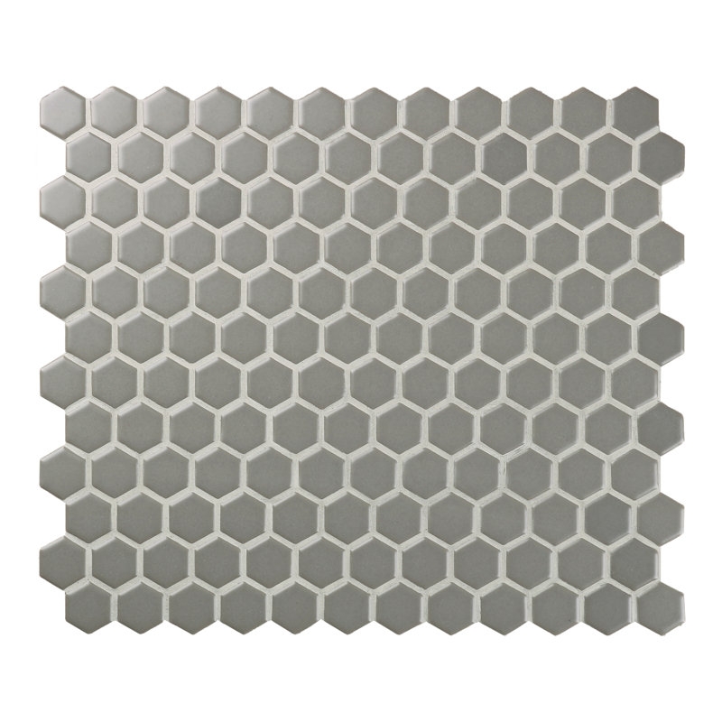 Carreau de mosaïque en porcelaine pour mur et plancher 1 "x 1" Value Series, Gris