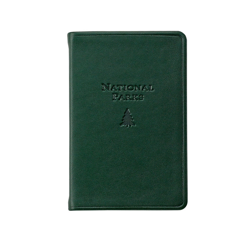National Parks Leather Pocket Atlas, Green