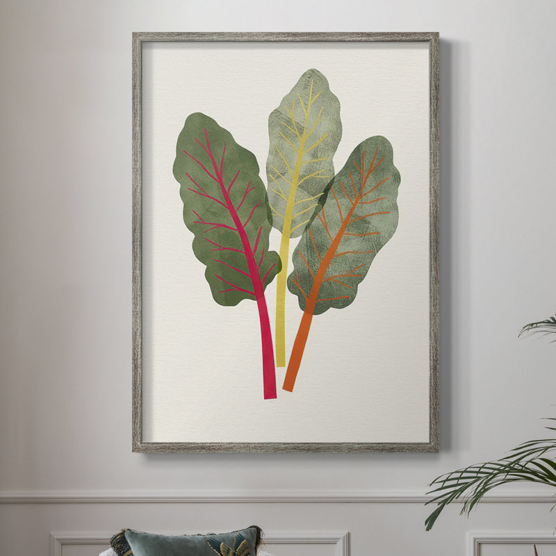 Organic Veg V Framed Print - Solid Wood, 30" H x 24" W