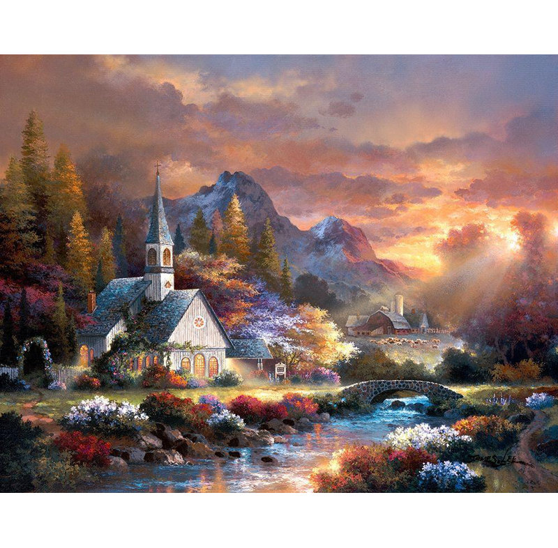 «Red Barrel Studio®», art sur toile tendue par James Gallery, «Morning of Hope», H 20 po x l 24 po