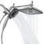 Ensemble de douche rectangulaire moderne pour salle de bain, pomme de douche à jet de pluie avec douchette à main, ensemble de robinet de douche Modern