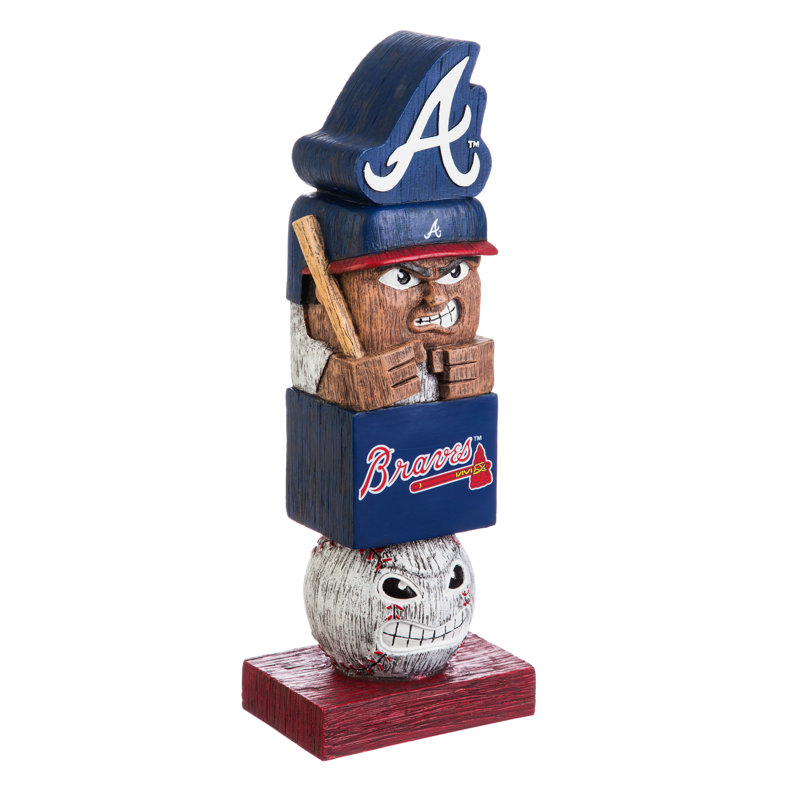 Statue de jardin MLB, Braves d'Atlanta, H 16 po x l 5,5 po x P 4 po