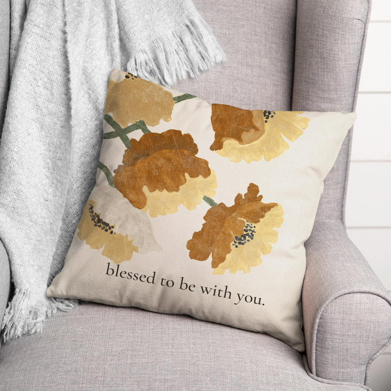  Housse et insert de coussin décoratif carré en polyester / mélange de polyester, 16 po x 16 po