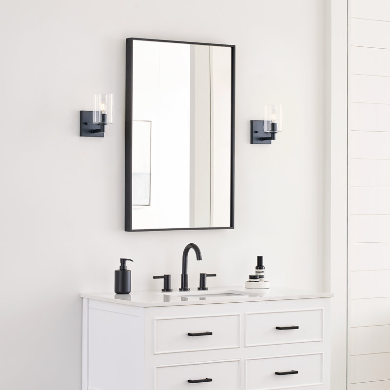 Haines Dimmable Bath Sconce, Midnight Black