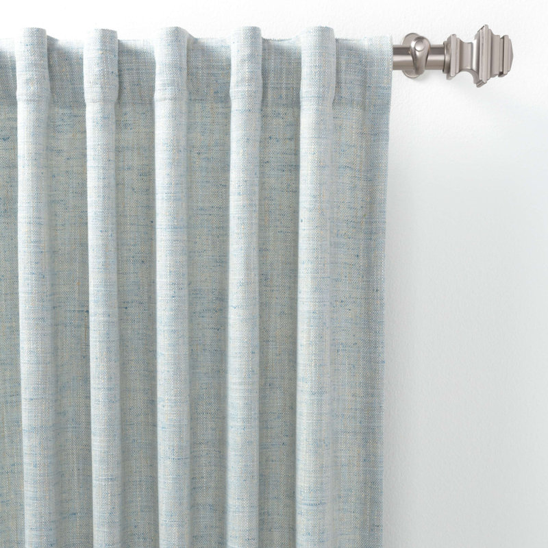 Greylock Soft Curtain Panel, 48"W x 120"L, Blue