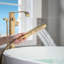Robinet de baignoire monocommande à fixation au sol avec douche à main-82601659