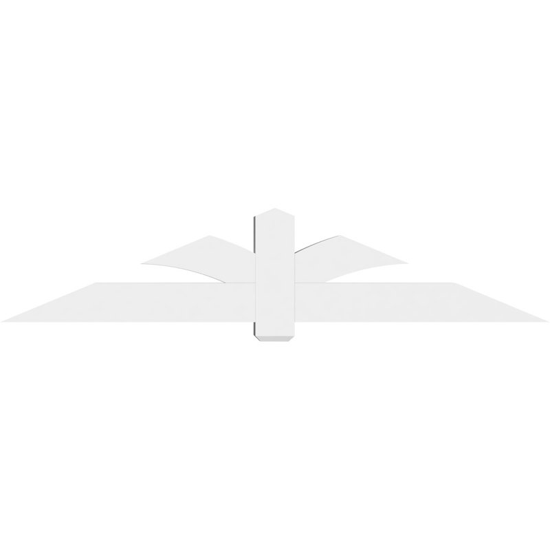 Support pour pignon en PVC Redmond, H 17,5 po x l 84 po (pas: 5/12), P 6 po x F 6 po