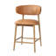 Murphey Upholstered 26'' Counter Stool with Solid Wood Frame-1796195460