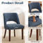 Chaise d'appoint rembourrée en bois massif-896201422