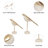 Exquisite Bird Figurine Sculpture – Sleek Decorative Objects And Statues For Kitchen Decor – Contemporary Bird Accent For Home Decor And Decorations For Living Room, Entryway, Or Shelf Display – Set of 2, 12", White & Gold