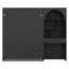 Lit escamotable avec armoire arquée à DEL encastrée, lit escamotable mural, armoire de rangement, tiroir pour chambre à coucher, bureau-2130284090
