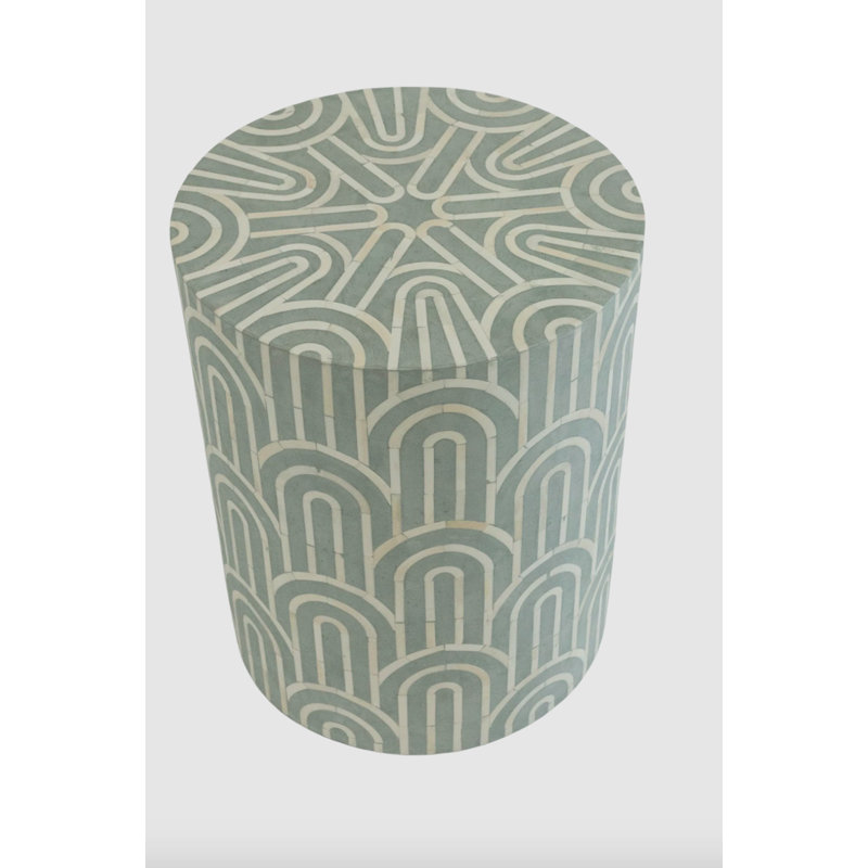 Solid + Manufactured Wood Accent Stool
