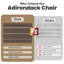 Chaise Adirondack pliante Kahn avec porte-gobelet -691001522