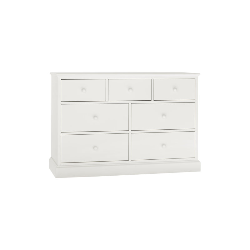 Louis 7 Drawer Chest, White