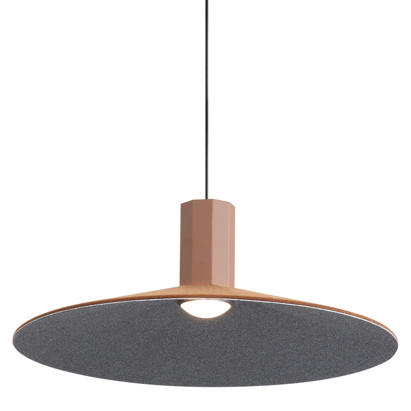 Meier 20" LED Pendant in Coffee/Black