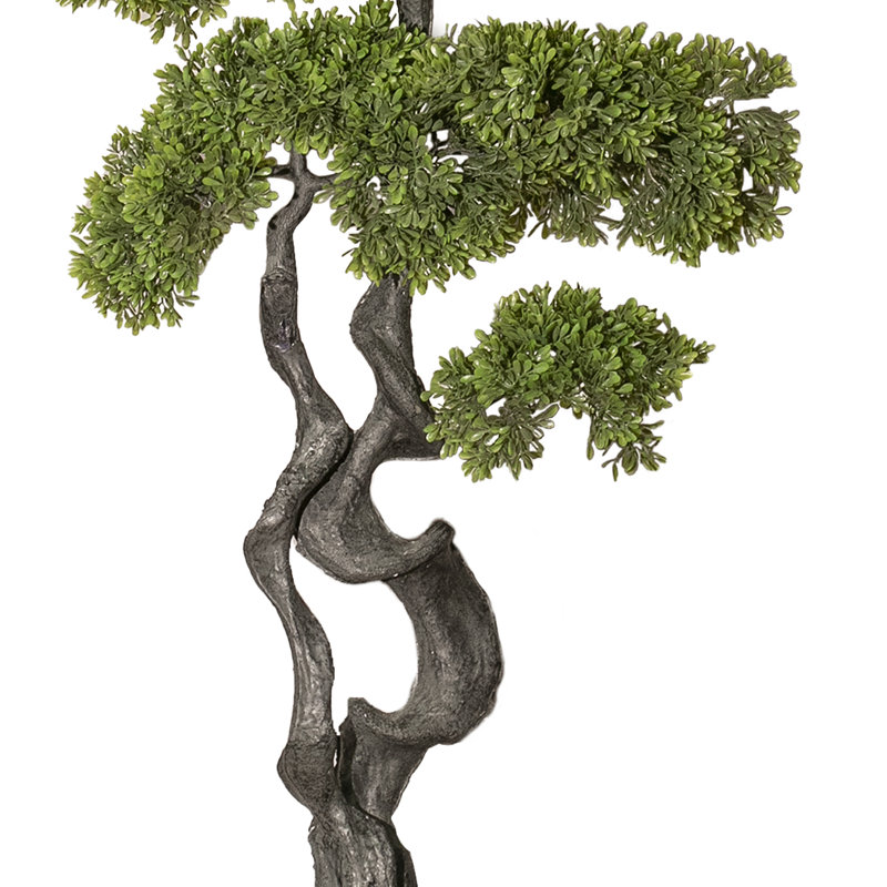 Bonsai artificiel 61,08 "en pot, Noir