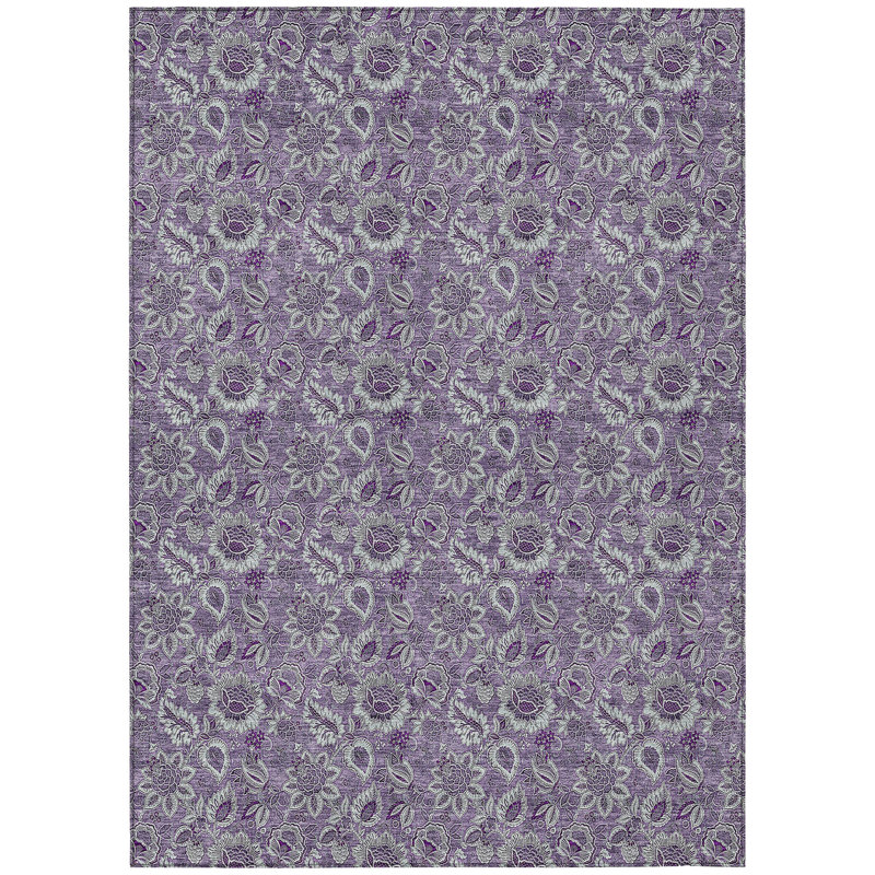Floral Indoor / Outdoor Rug, Rectangle 2'6" x 3'10"