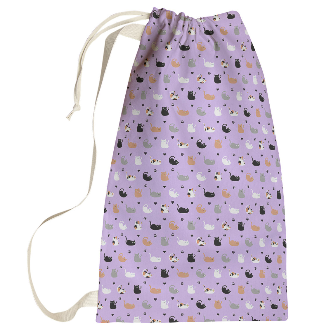 Ebern Designs Cat Laundry Bag Wayfair